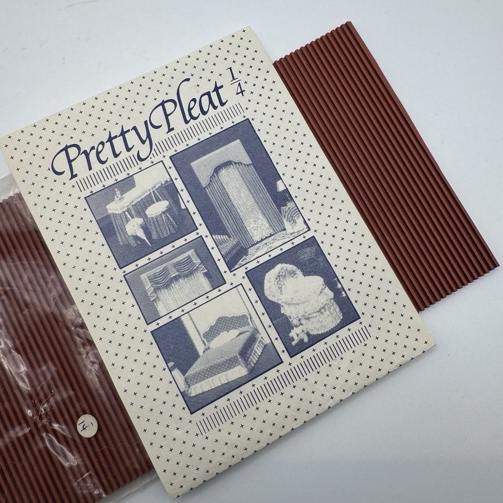 Vintage Anne Ruff Pretty Pleat Tiny 1/4" Dollhouse Miniature Fabric Pleater 1:48